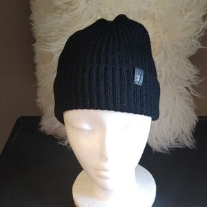 All Saints Black Knit Beanie